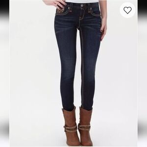 Rock Revival Skinny Denim In Calli Wash Size 24 Low Rise Casual